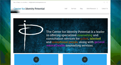 Desktop Screenshot of centerforidentitypotential.com